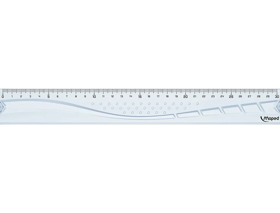 Regle plate maped geometric en plastique recycle sachet individuel 30cm