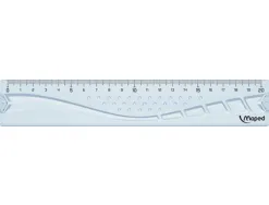 Regle plate maped geometric en plastique recycle sachet individuel 20cm