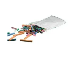 Reglettes wissner cuisenaire bois apprendre le calcul 126 pieces 10 modeles differnts de 1 a 10 cm