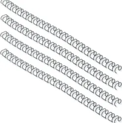 Reliure métallique fellowes relieur pas 3:1 34 boucles a4 1/2 in diamètre 12.7mm coloris noir boîte 100 unités