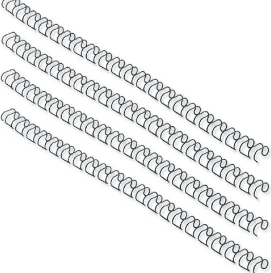 Reliure métallique fellowes relieur pas 3:1 34 boucles a4 1/2 in diamètre 12.7mm coloris noir boîte 100 unités