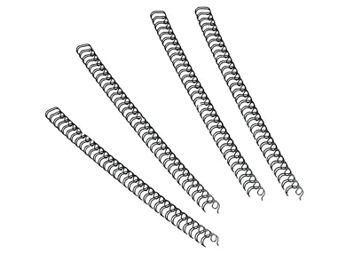 Reliure métallique fellowes relieur pas 3:1 34 boucles a4 3/8 in diamètre 10mm coloris noir boîte 100 unités