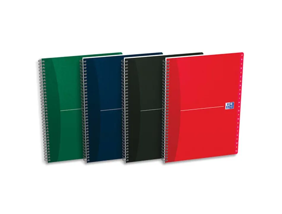 Repertoire spirales oxford couverture souple format 21x29,7 cm 180 pages reglure lignee 7mm gamme oxford office
