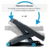 Repose-pieds fellowes caoutchouc énergisant surfaces de massage règlage 3 hauteurs coloris noir