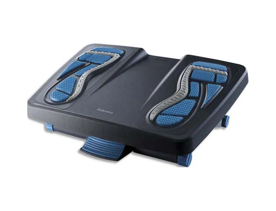 Repose-pieds fellowes caoutchouc énergisant surfaces de massage règlage 3 hauteurs coloris noir