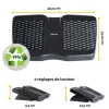 Repose-pieds fellowes refresh ventile reglable