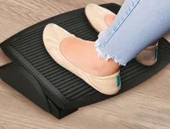 Repose-pieds q-connect polystyrène ergonomique confort support inclinaison ajustable 450x115x340mm