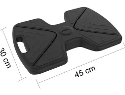 Repose-pieds unilux updown inclinable abs surface silicone 45x30cm coloris noir