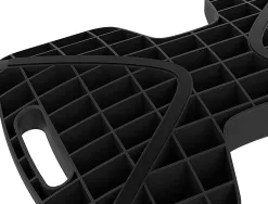 Repose-pieds unilux updown inclinable abs surface silicone 45x30cm coloris noir
