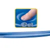 Repose-poignets fellowes gel crystal pour claviers polyuréthane coloris bleu transparent