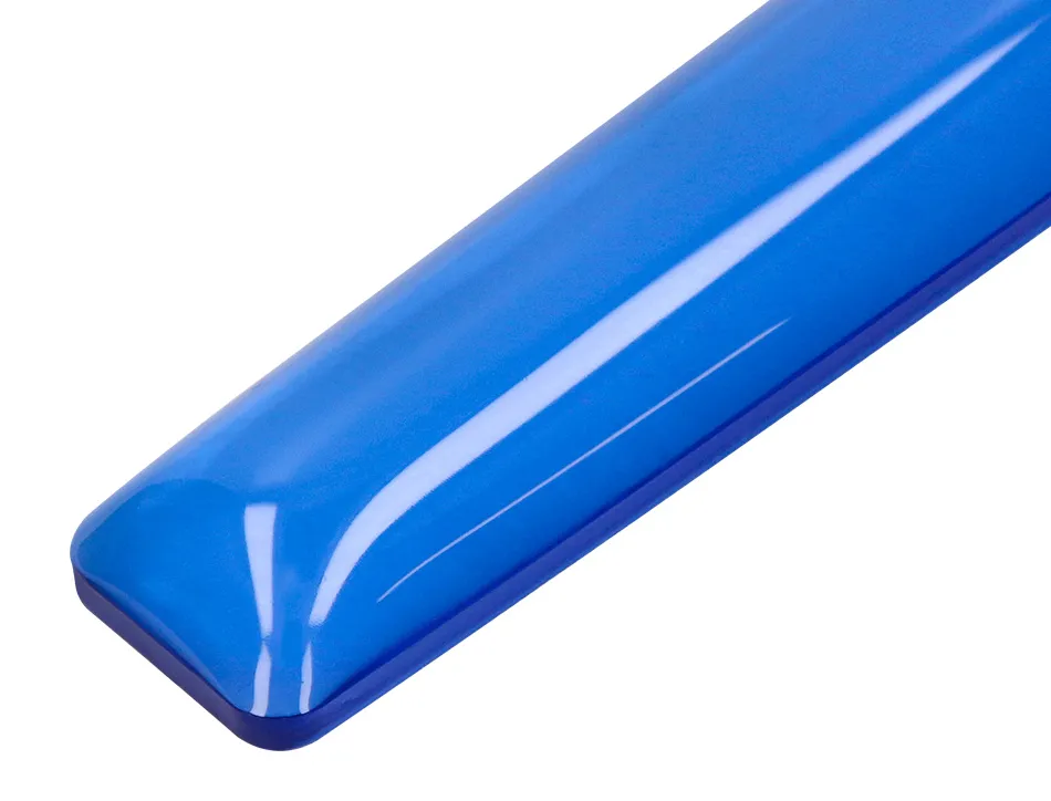 Repose-poignets q-connect gel pour clavier 525x58x17mm coloris bleu