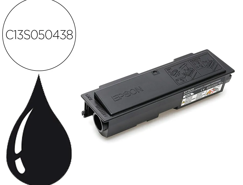 Return toner epson s050438 c13s050438 couleur noir 3500p