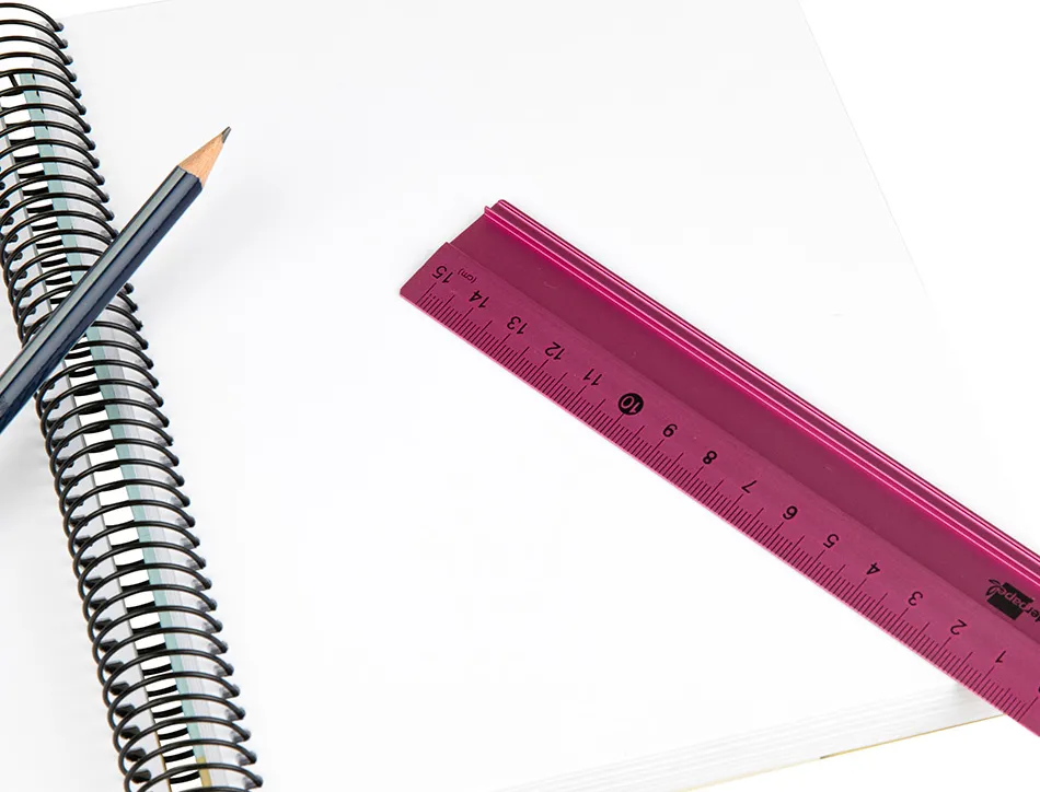 Règle liderpapel 15cm gamme aluminium coloris assortis