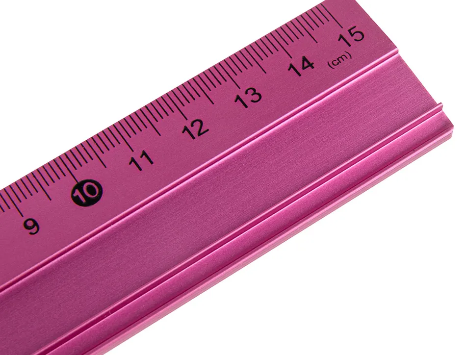 Règle liderpapel 15cm gamme aluminium coloris assortis