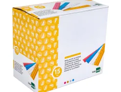 Règle liderpapel 15cm gamme aluminium coloris assortis