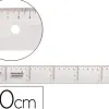 Règle liderpapel graduation verticale horizontale 30cm bord biseauté gamme cristal transparente économique