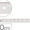 Règle liderpapel graduation verticale horizontale 60cm bord biseauté gamme cristal transparente économique