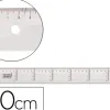 Règle liderpapel graduation verticale horizontale 40cm bord biseauté gamme cristal transparente économique