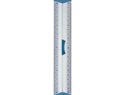 Règle maped 20cm double décimètre embouts protect system anti-bruit aluminium anodisé résistance optimale