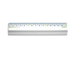 Règle maped 15cm plate spéciale trousse embouts protect system anti-bruit aluminium anodisé résistance optimale