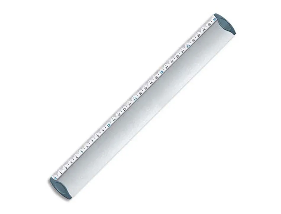 Règle maped 30cm triple décimètre embouts protect system anti-bruit aluminium anodisé résistance optimale
