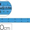 Règle plate maped twist'n'flex 30cm souple incassable ludique 3 coloris assortis bleu vert rose