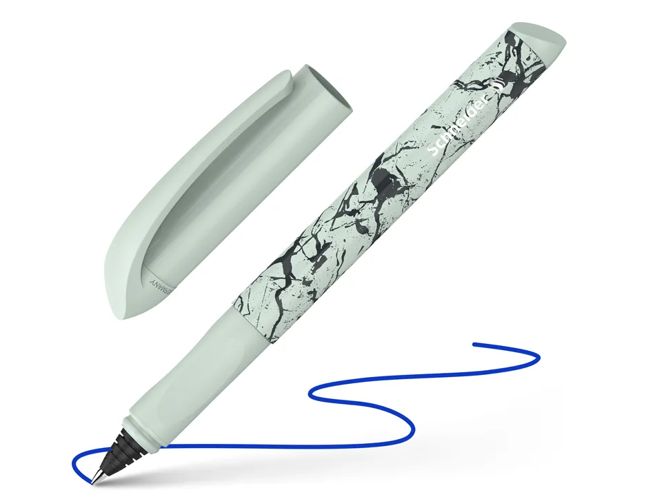 Roller a cartouche schneider easy trait moyen encre bleu effacable coloris menthe