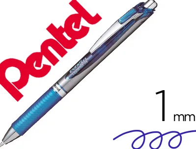 Roller a encre gel energel bl80 pointe de 1mm retractable coloris bleu
