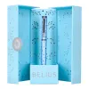 Roller belius collection1 aluminium encre noire coloris bleu ciel design relief argente boite design