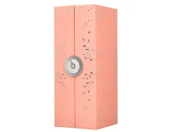 Roller belius collection1 aluminium encre noire coloris rose design relief argente boite design