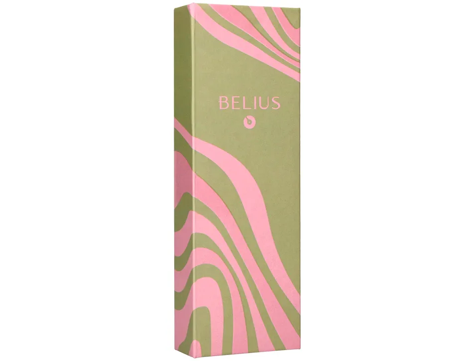 Roller belius ink dreams aluminium attributs argent encre noire coloris vert matcha ondulations rose dans coffret cadeau