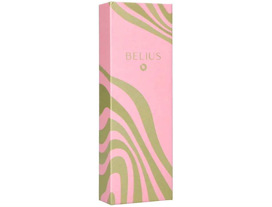 Roller belius ink dreams aluminium attributs argent encre noire coloris rose ondulations vert matcha dans coffret cadeau