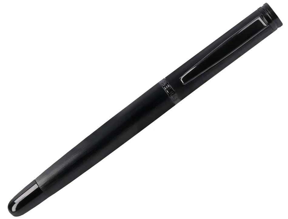 Roller belius origen aluminium brosse encre noire coloris noir dans coffret cadeau