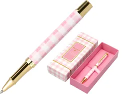 Roller belius picnic aluminium encre noire coloris rose dore boite design