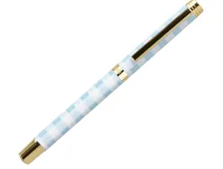 Roller belius picnic aluminium encre noire coloris bleu ciel dore boite design