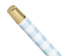 Roller belius picnic aluminium encre noire coloris bleu ciel dore boite design