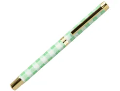 Roller belius picnic aluminium encre noire coloris vert dore boite design