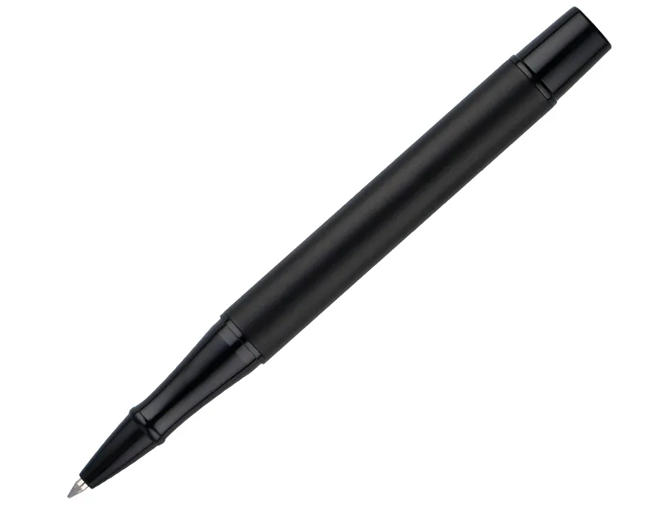 Roller belius unstoppable monochrome aluminium encre noire coloris noir dans coffret cadeau