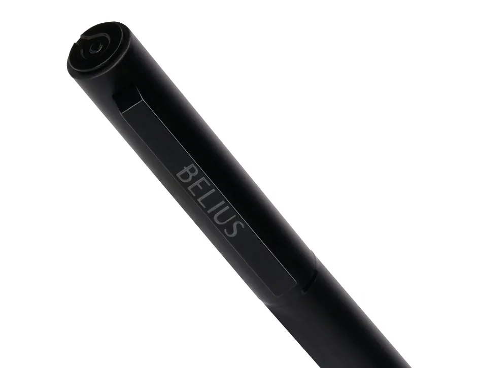 Roller belius unstoppable monochrome aluminium encre noire coloris noir dans coffret cadeau