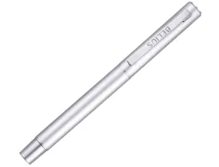 Roller belius unstoppable monochrome aluminium encre noire coloris argent dans coffret cadeau
