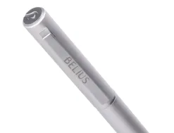 Roller belius unstoppable monochrome aluminium encre noire coloris argent dans coffret cadeau