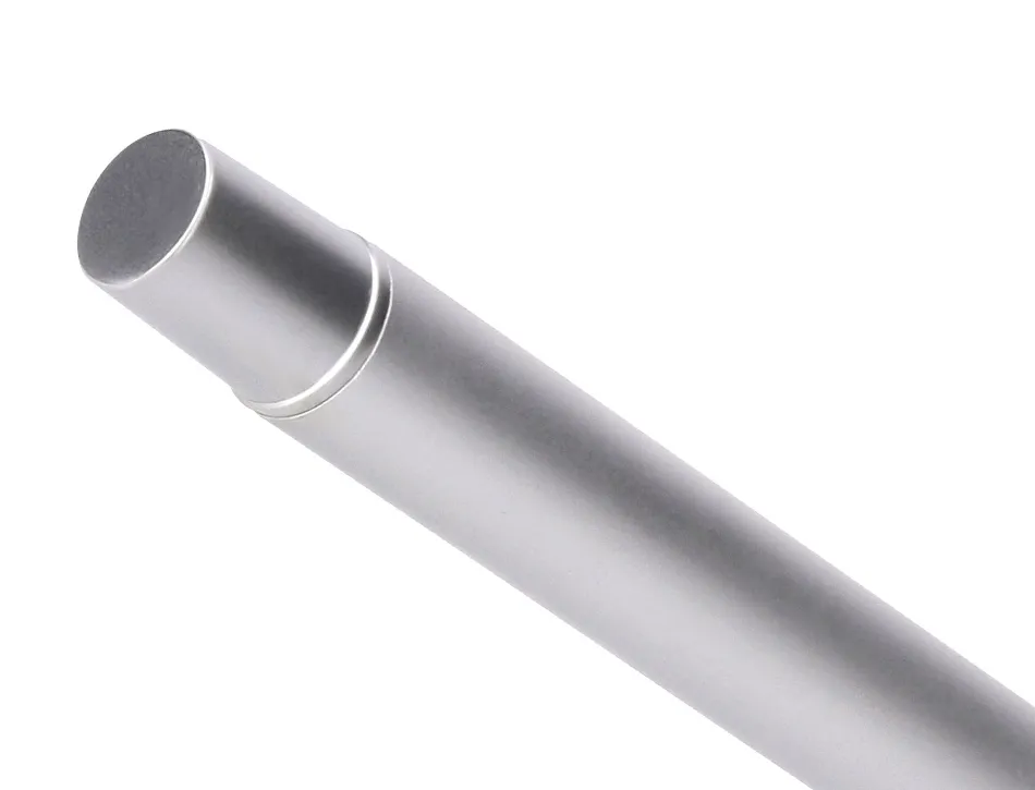 Roller belius unstoppable monochrome aluminium encre noire coloris argent dans coffret cadeau