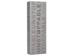 Roller belius unstoppable monochrome aluminium encre noire coloris argent dans coffret cadeau