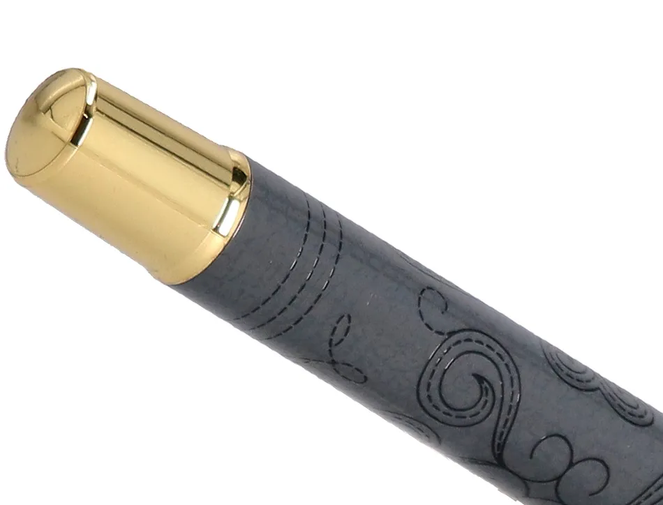 Roller belius wild west aluminium encre noire coloris noir dore boite design
