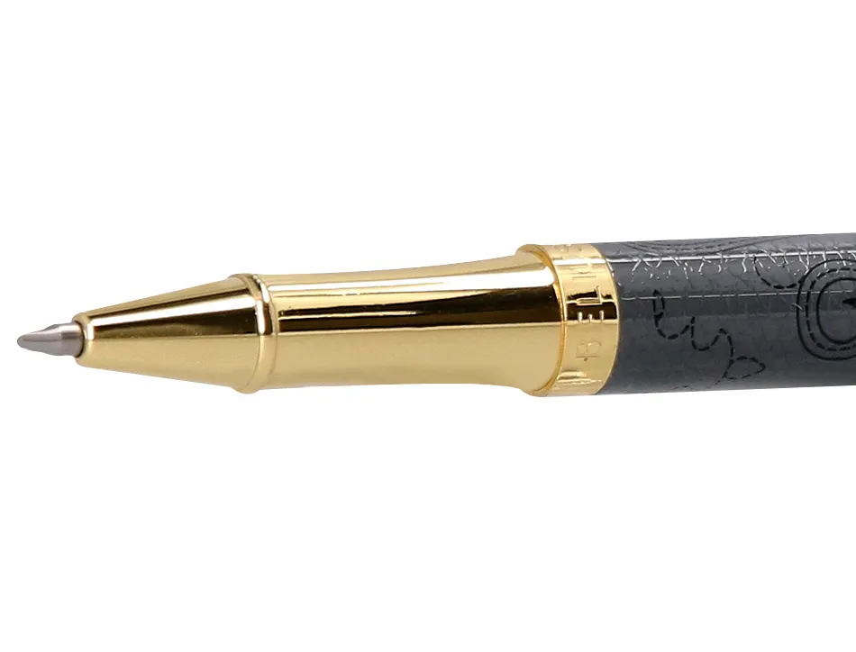 Roller belius wild west aluminium encre noire coloris noir dore boite design
