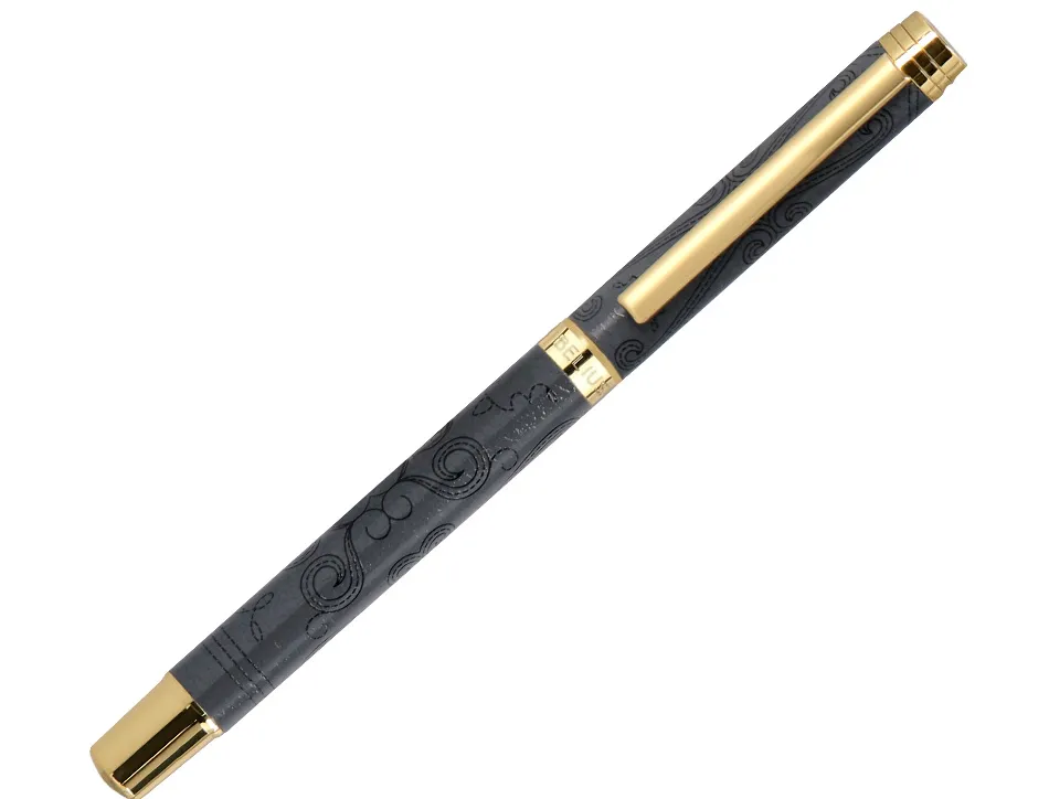Roller belius wild west aluminium encre noire coloris noir dore boite design