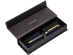 Roller belius wild west aluminium encre noire coloris noir dore boite design