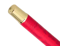 Roller belius wild west aluminium encre noire coloris bordeaux dore boite design