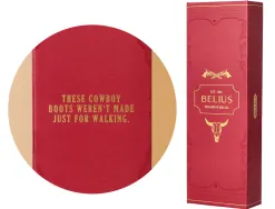 Roller belius wild west aluminium encre noire coloris bordeaux dore boite design