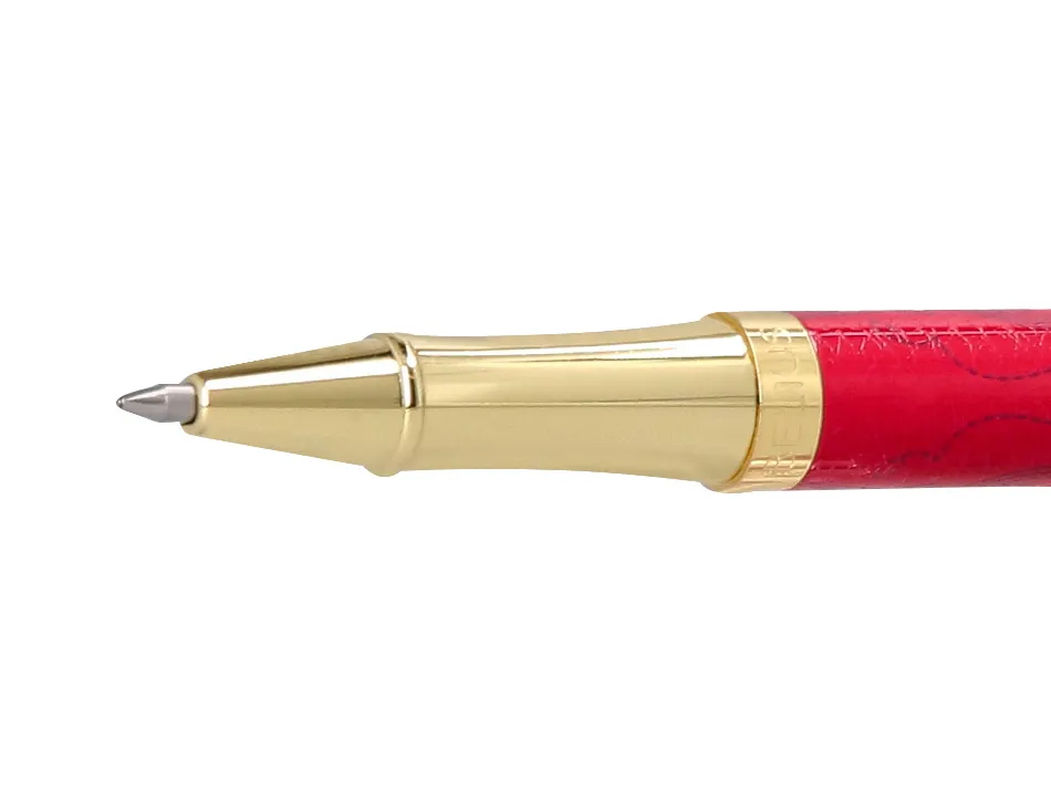 Roller belius wild west aluminium encre noire coloris bordeaux dore boite design